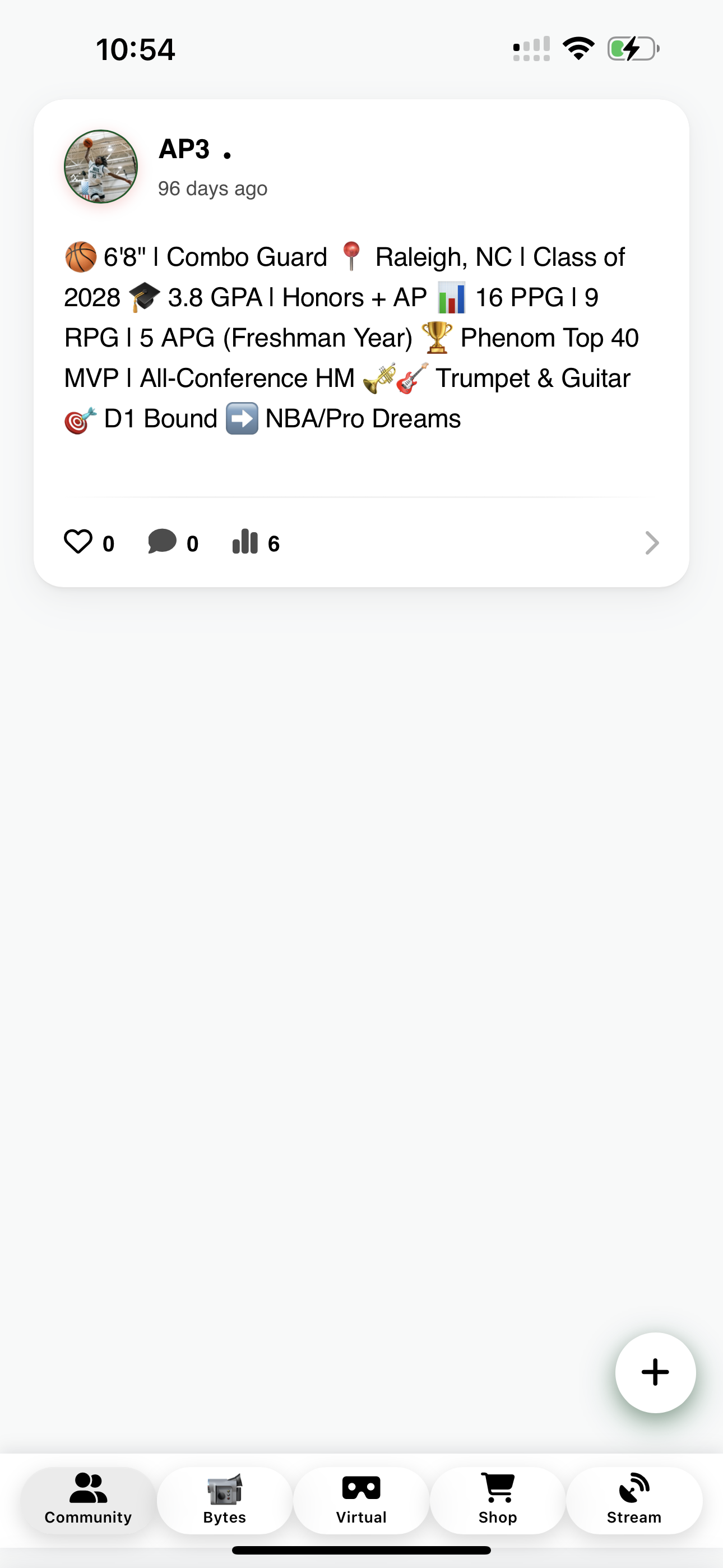 Mobile app screenshot