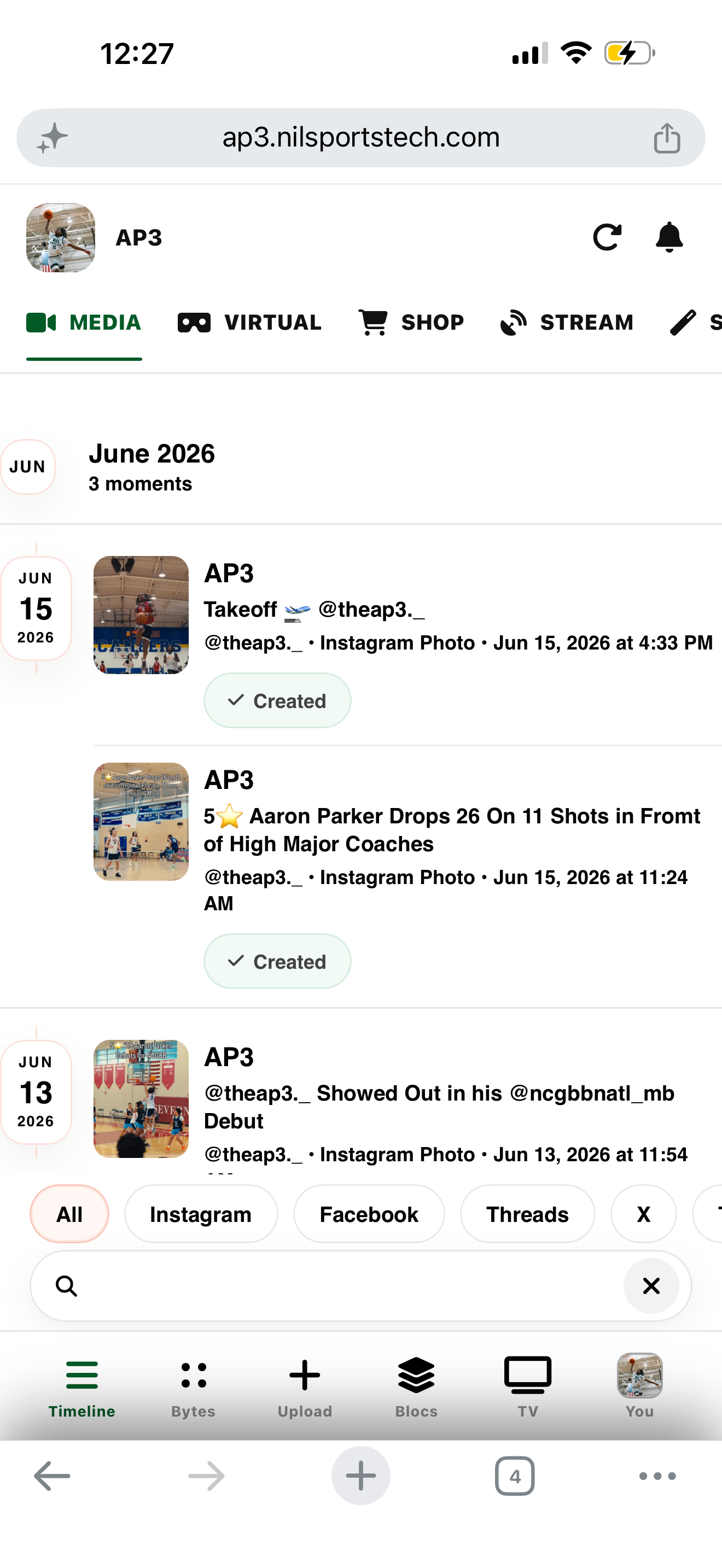 Mobile app screenshot