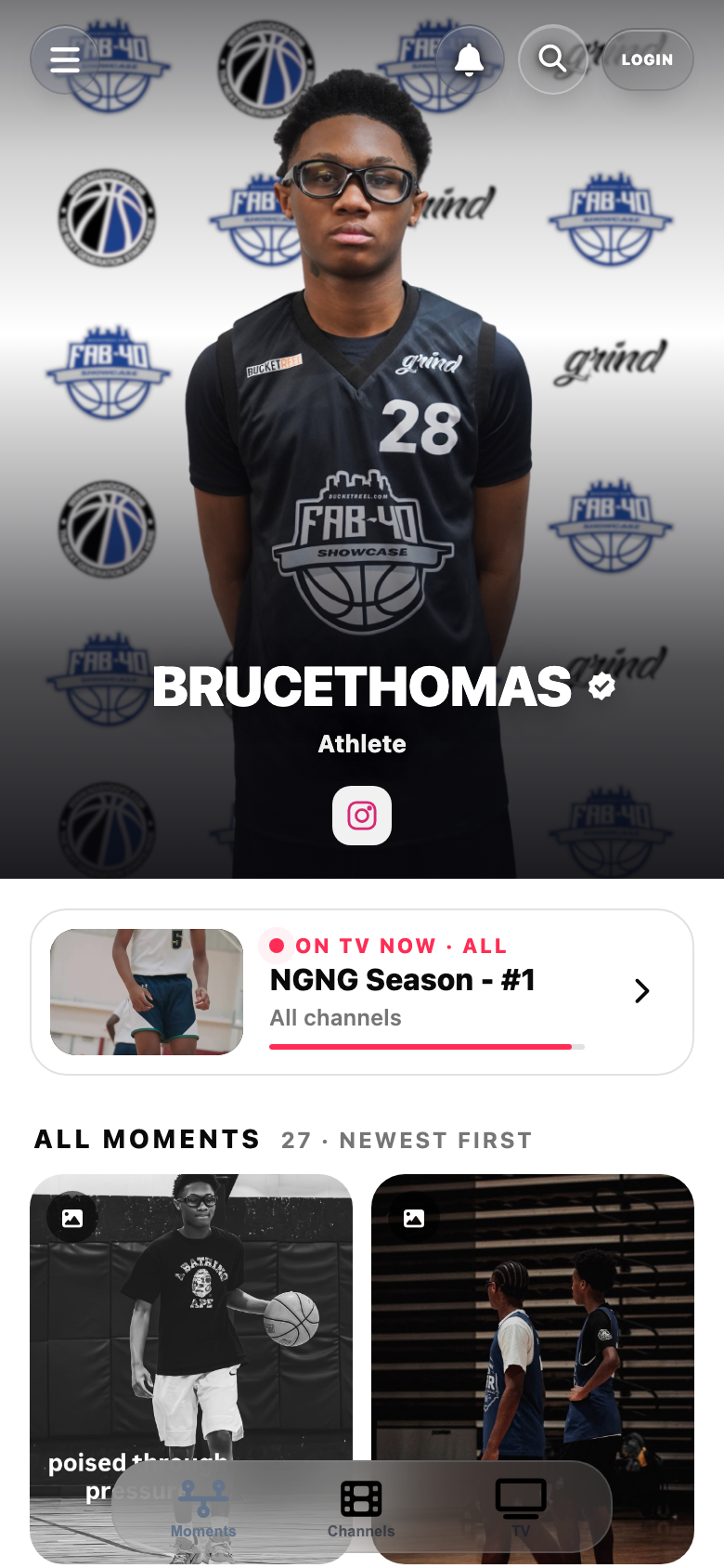 Bruce Thomas's production mobile app and media